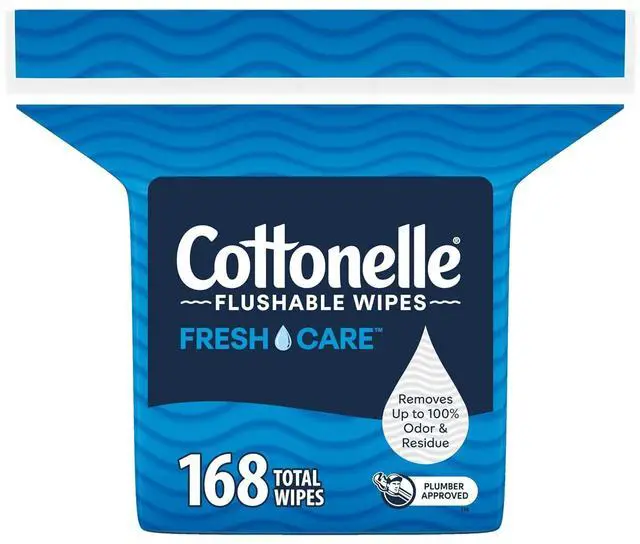 Main image of Cottonelle Fresh Care Flushable Wipes, 168 Wipes, 1 Pack