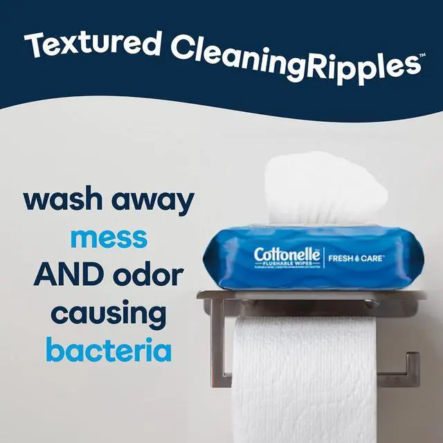 Alt view image 6 of 6 - Cottonelle Fresh Care Flushable Wipes, 168 Wipes, 1 Pack