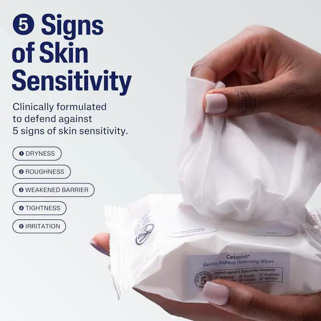 Alt view image 3 of 6 - Cetaphil Gentle Makeup Remover Face Wipes, Fragrance Free, 25 Count