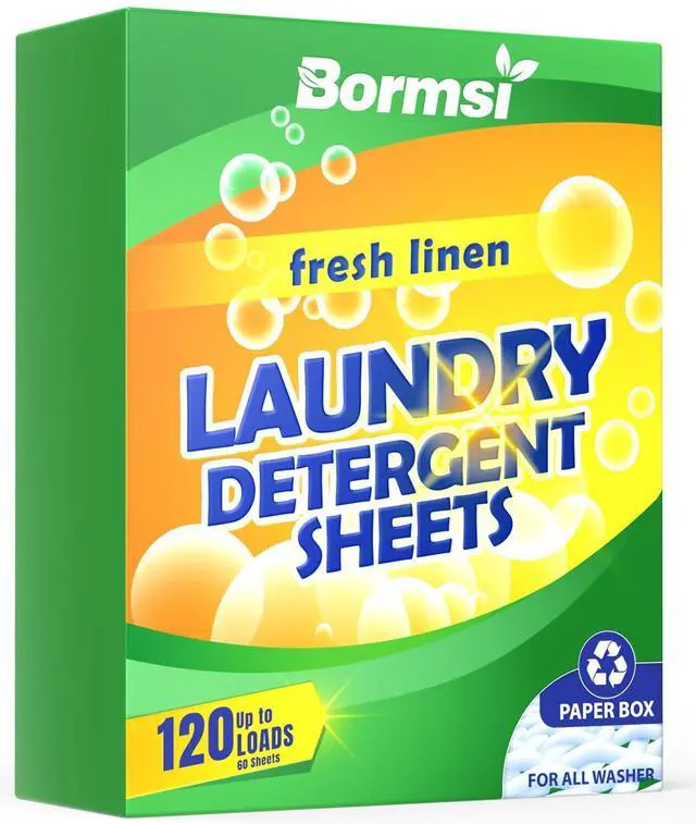 Main image of Travel Laundry Detergent Sheets, Fresh Scent, 120 Loads, No Plastic Jug, 60 Sheets