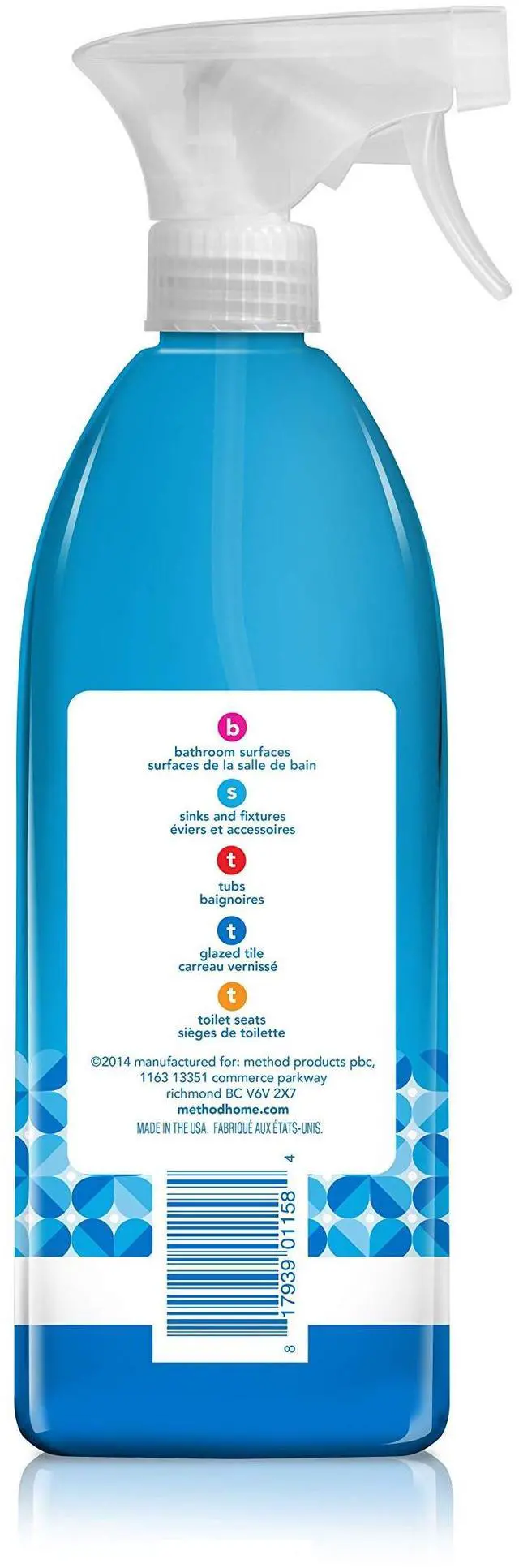 Alt view image 2 of 5 - Method 28fl oz Antibacterial Bathroom Cleaner, Spearmint
