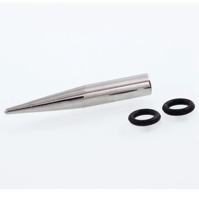 Alt view image 4 of 7 - Stainless Steel 1G (7mm) Ear Stretching Kit with 2 Tapers & 2 Single Flare Tunnels, 4 Pieces