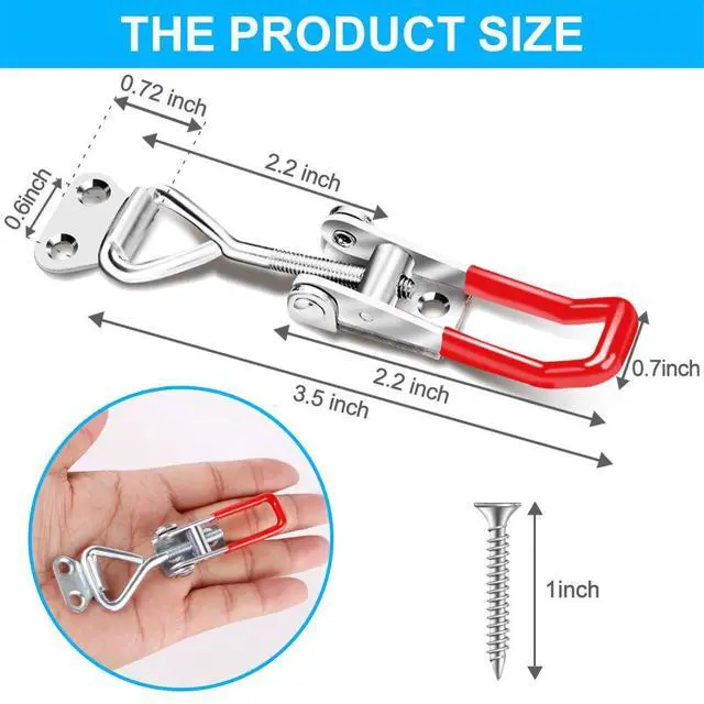 Alt view image 6 of 7 - Vicuna R 4001 Toggle Latch Clamp, 6 Pack, Adjustable