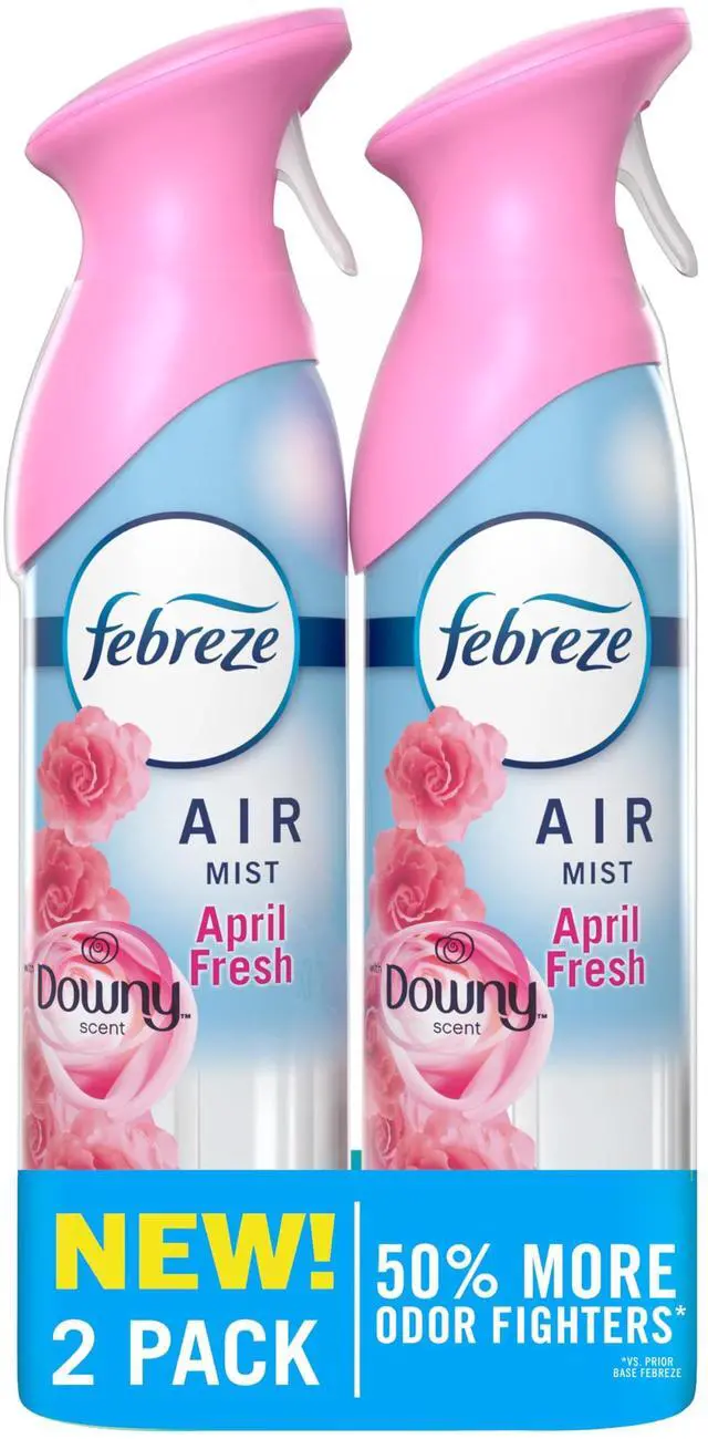 Main image of Febreze Air Mist, Downy April Fresh Scent, 8.1oz (Pack of 2)