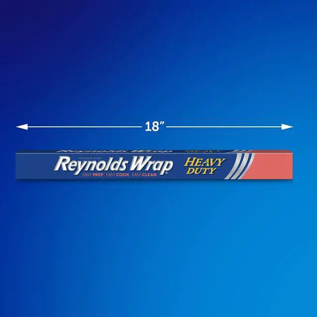 Alt view image 6 of 6 - Reynolds Wrap Heavy Duty Aluminum Foil Roll, 18Inch Wide, 37.5sqft