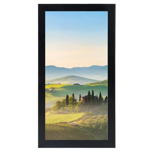 Main image of HUKONHEP 10x17 Black Picture Frame with Plexiglass, Wall Gallery Photo Frame, Horizontal/Vertical Wall Mounting, Home Office Decoration