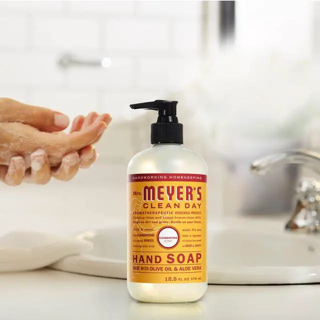 Alt view image 4 of 6 - MRS. MEYER'S CLEAN DAY Hand Soap, Clementine Scent, 12.5 Fl Oz (Pack of 2)