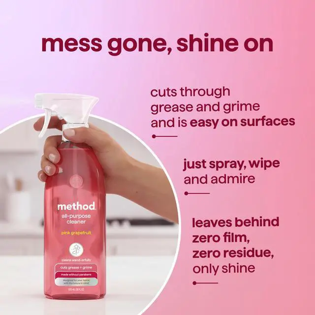 Alt view image 6 of 7 - Method All-Purpose Cleaner Spray, Pink Grapefruit, 28 fl oz