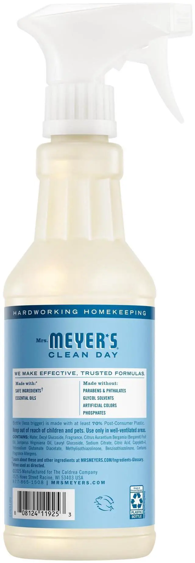 Alt view image 5 of 7 - Mrs. Meyer's Clean Day Multi-Surface Cleaner, Rain Water, 16fl oz