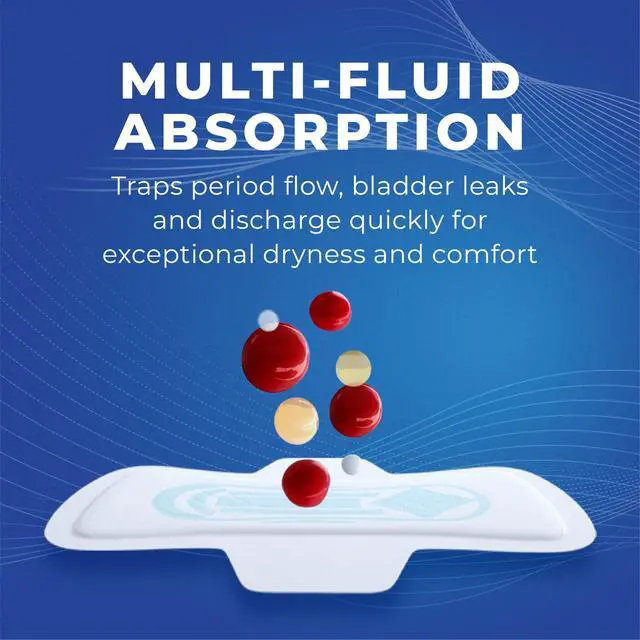 Alt view image 3 of 4 - Stayfree Ultra Thin Overnight Pads with Wings, 40 Ct, Multi-Fluid Absorption, Up to 10 Hours Protection