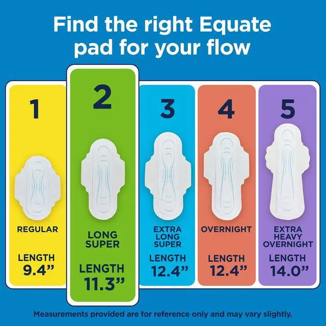 Alt view image 3 of 4 - Equate Ultra Thin Pads with Flexi-Wings, Size 2, Super Long Absorbency, 42 Count