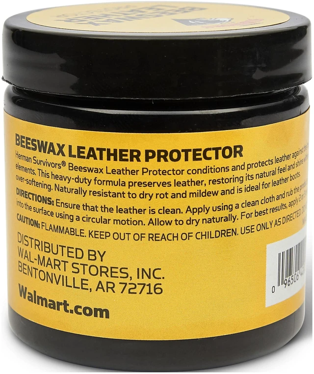 Alt view image 2 of 2 - Beeswax Leather Protector by Herman Survivors