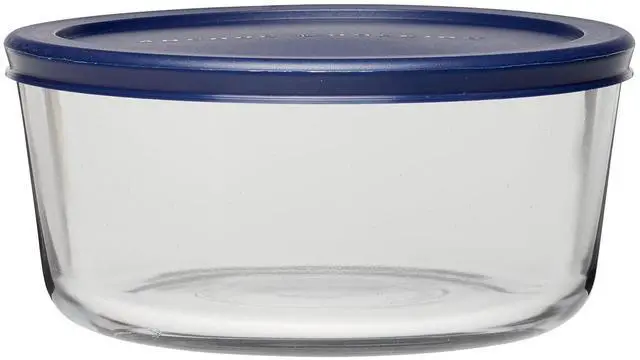 Main image of Anchor Hocking 7-Cup Round Glass Food Storage Container with Lid