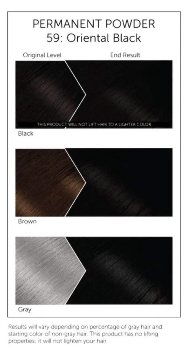 Alt view image 4 of 6 - Bigen Permanent Powder Hair Color, Oriental Black 59, Unisex Adult