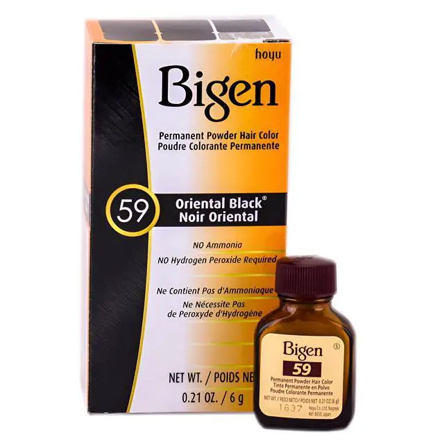 Alt view image 3 of 6 - Bigen Permanent Powder Hair Color, Oriental Black 59, Unisex Adult
