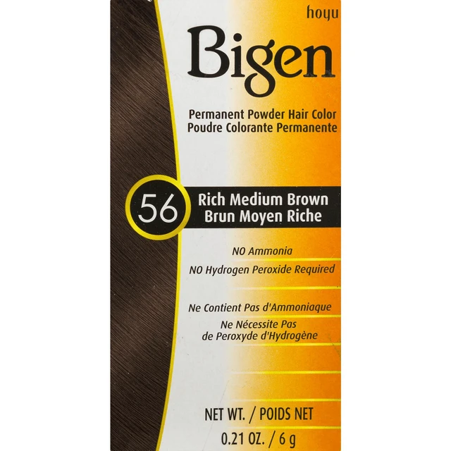 Alt view image 3 of 5 - Bigen Permanent Powder Haircolor Rich Medium Brown #56 Female