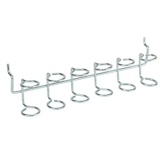 Main image of Hyper Tough Multi-Tool And Screwdriver Organizer Holder for a Pegboard, Zinc Plated Steel, 6 Slots
