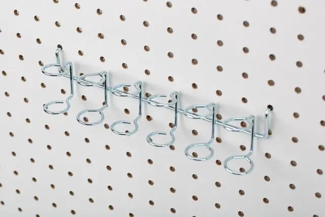 Alt view image 4 of 5 - Hyper Tough Multi-Tool And Screwdriver Organizer Holder for a Pegboard, Zinc Plated Steel, 6 Slots