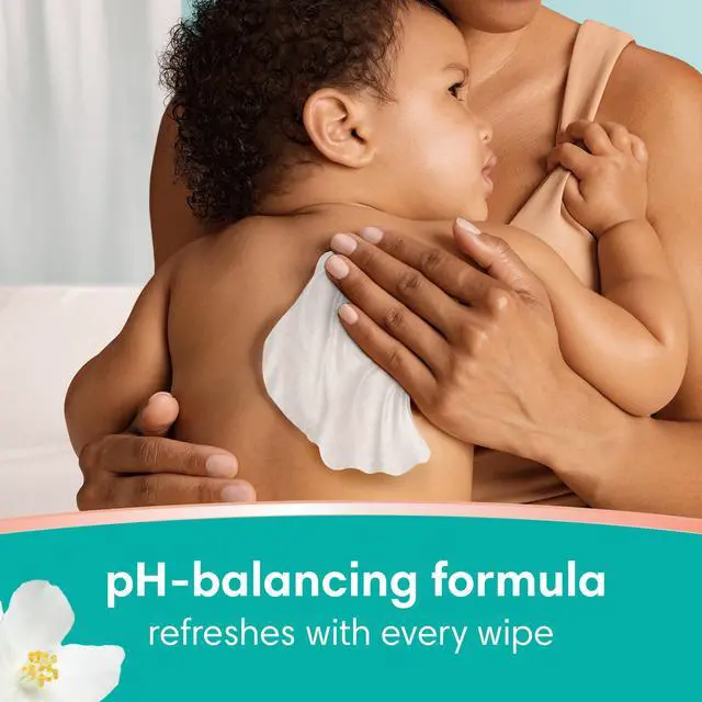 Alt view image 6 of 6 - Pampers Clean & Calm Wipes, Cotton Blossom Scent, 168 Wipes Total (3X Pop-Top Packs)