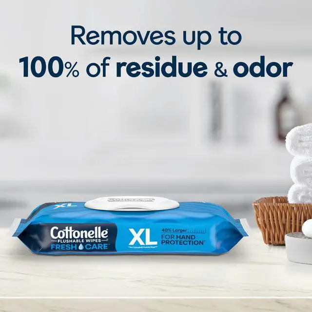 Alt view image 7 of 7 - Cottonelle Ultra Fresh XL Flushable Wet Wipes - 1 Flip-Top Pack