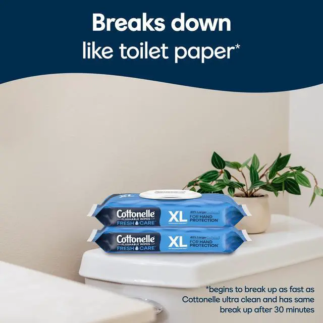 Alt view image 2 of 7 - Cottonelle Ultra Fresh XL Flushable Wet Wipes - 1 Flip-Top Pack