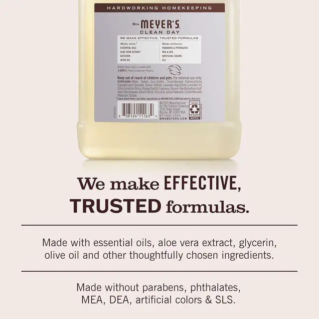 Alt view image 3 of 6 - Mrs. Meyer's Clean Day Hand Soap Refill, Lavender Scent, 33 Fl Oz