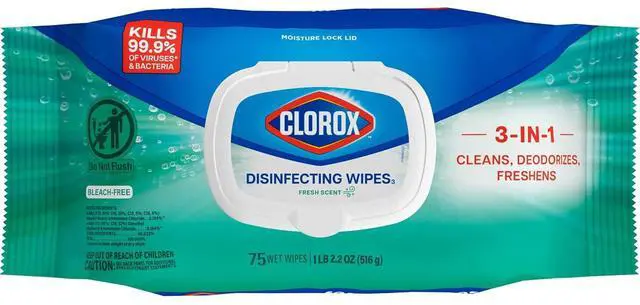 Main image of Clorox Disinfecting Wipes Bleach Free Fresh Scent 75Count