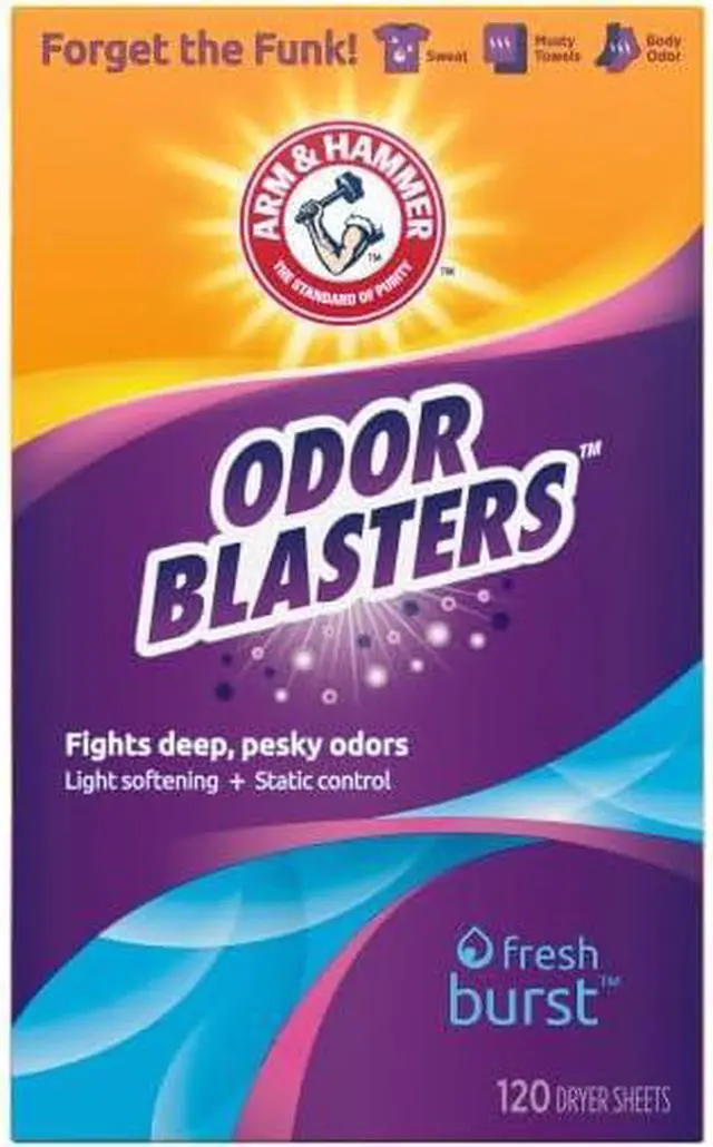Alt view image 5 of 6 - ARM & HAMMER Odor Blaster Dryer Sheets, Fresh Burst, 120 Count