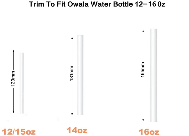 Alt view image 5 of 5 - Replacement Straws for Owala Water Bottle 24oz,32oz - Accessories Set Includes 6 Pack BPA-Free Straws, 2 Pack Cleaning Brushes