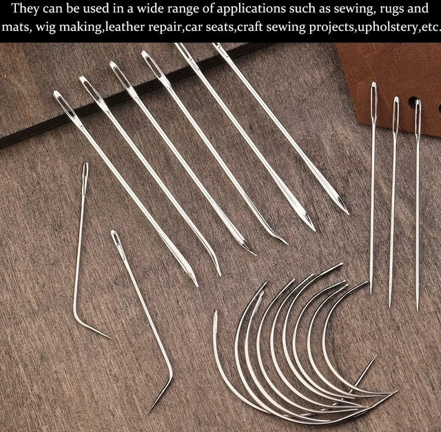 Alt view image 5 of 6 - Veroave Curved Upholstery Sewing Needles, 20 Pack