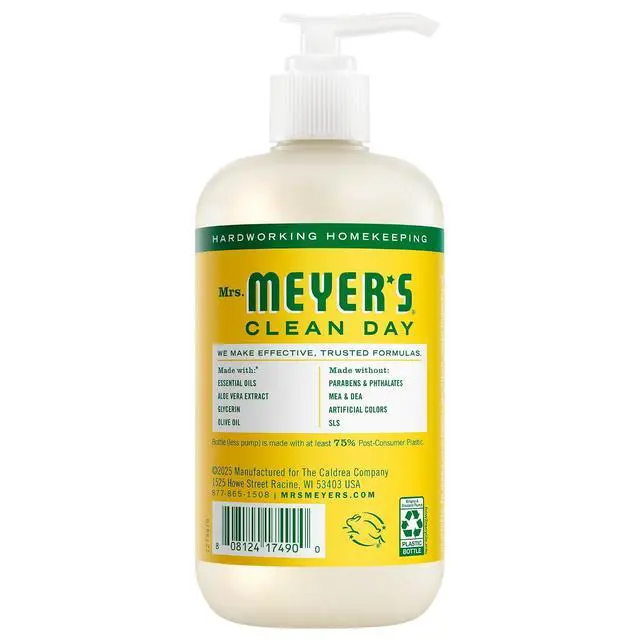Alt view image 4 of 7 - MRS. MEYER'S CLEAN DAY Hand Soap, 12.5FlOz, Honeysuckle Scent