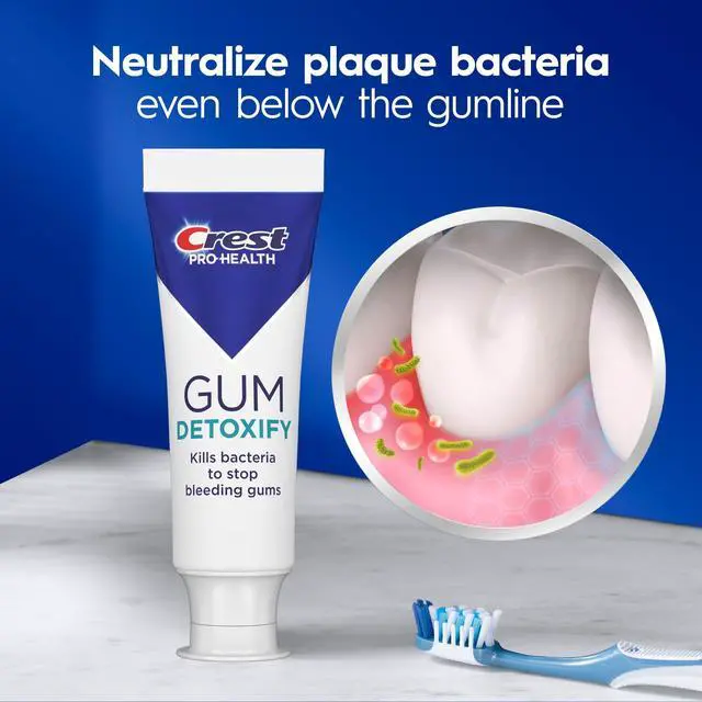 Alt view image 2 of 6 - Crest Pro-Health Gum Detoxify Deep Clean Anticavity Antibacterial Fluoride Toothpaste, 2.6 oz, Gum and Enamel Protection, Plaque Control