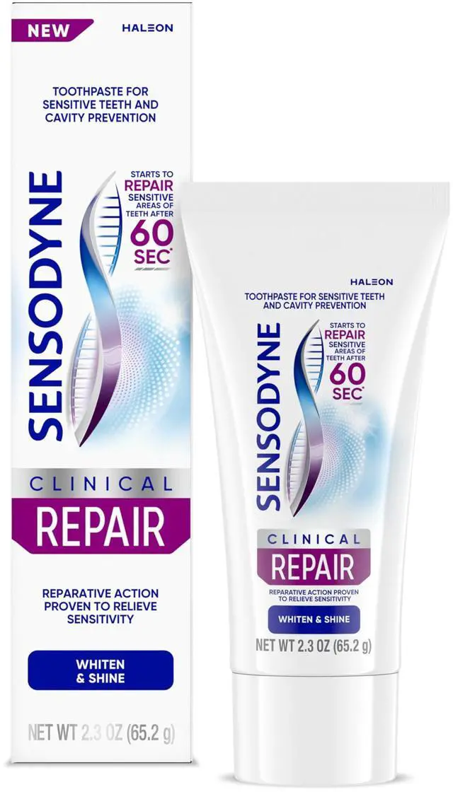 Main image of Sensodyne Clinical Repair Whiten & Shine Toothpaste, 2.3 oz