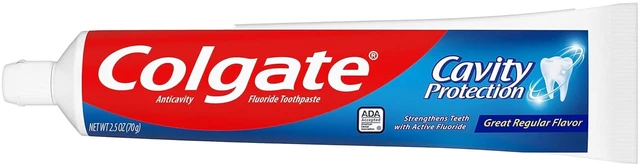 Alt view image 5 of 7 - Colgate Cavity Protection Toothpaste With Fluoride, 2.5oz + 60% Free, 2-Pack