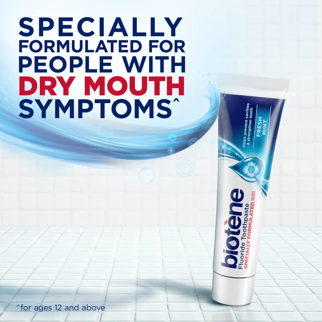 Alt view image 4 of 6 - Biotene Fluoride Toothpaste for Dry Mouth Symptoms, Fresh Mint, 4.3oz