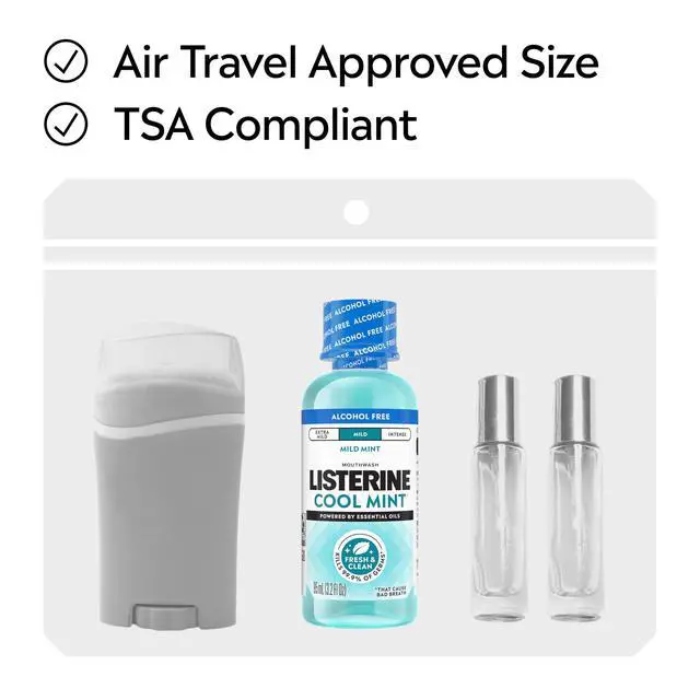 Alt view image 3 of 6 - Listerine Cool Mint Alcohol Free Mouthwash, Mild Mint, 3.2fl oz/95 mL
