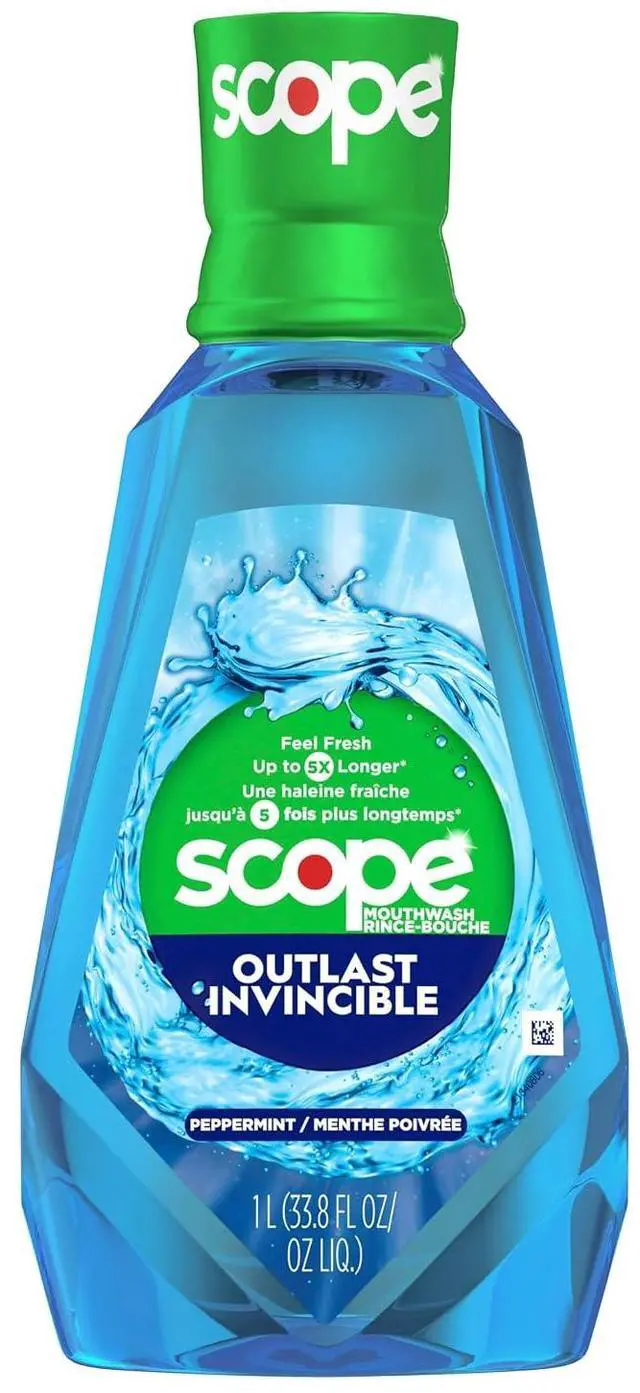 Main image of Crest Scope Outlast Mouthwash, Long Lasting Peppermint, 1L