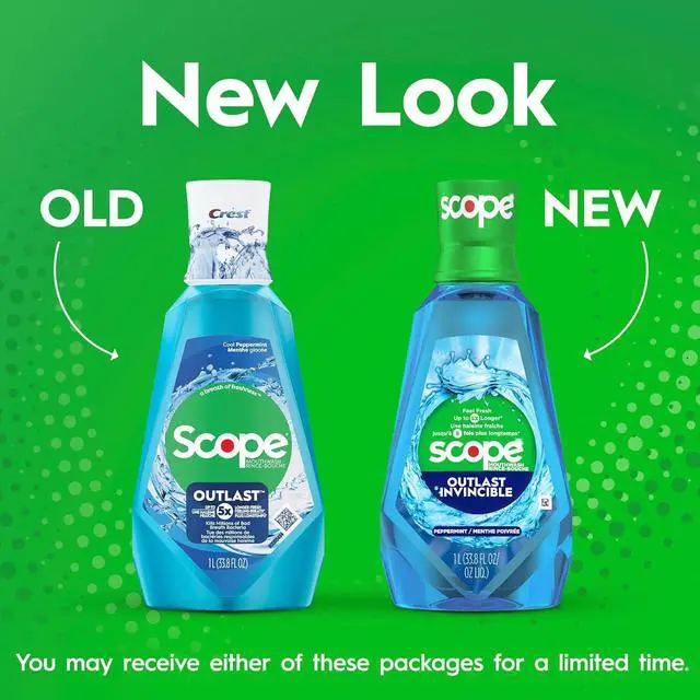 Alt view image 5 of 7 - Crest Scope Outlast Mouthwash, Long Lasting Peppermint, 1L