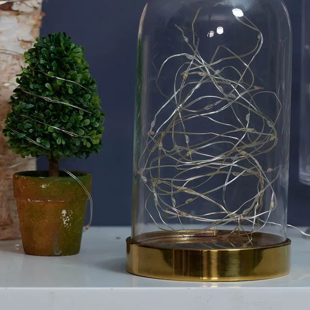 Alt view image 2 of 5 - Mainstays 50-Count Battery-Operated LED Multi-Color Wire Lights with 8 Lighting Modes