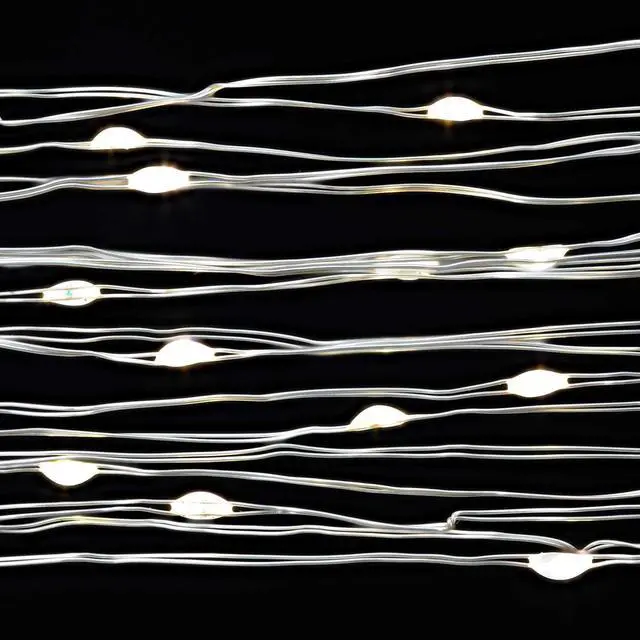 Alt view image 4 of 5 - Mainstays Battery-Operated Warm White LED Wire Lights, 50-Count, 8 Modes