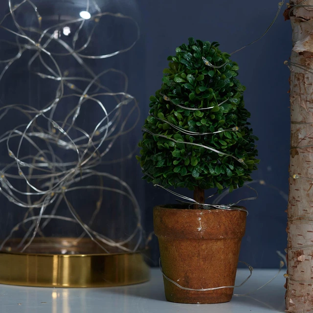 Alt view image 3 of 5 - Mainstays Battery-Operated Warm White LED Wire Lights, 50-Count, 8 Modes