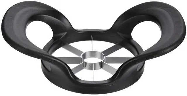 Alt view image 2 of 5 - Mainstays Stainless Steel Apple Slicer and Corer, 8-Wedge, Black