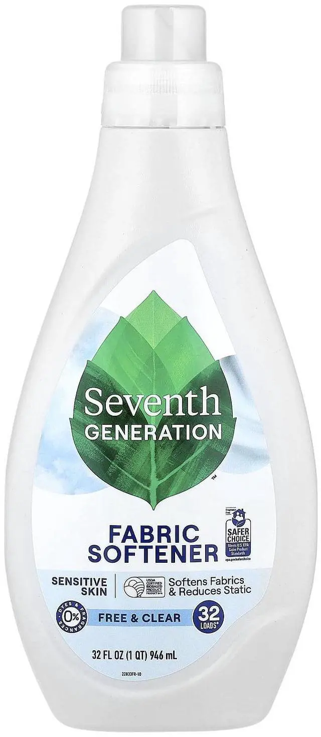 Main image of Seventh Generation Free & Clear Fabric Softener, 32 fl oz Liquid