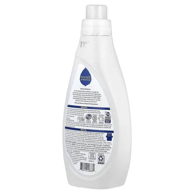 Alt view image 4 of 4 - Seventh Generation Free & Clear Fabric Softener, 32 fl oz Liquid