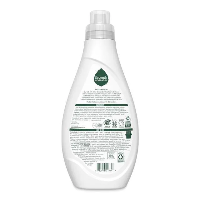 Alt view image 3 of 6 - Seventh Generation Fresh Lavender Fabric Softener, 32 fl oz, 32 Loads
