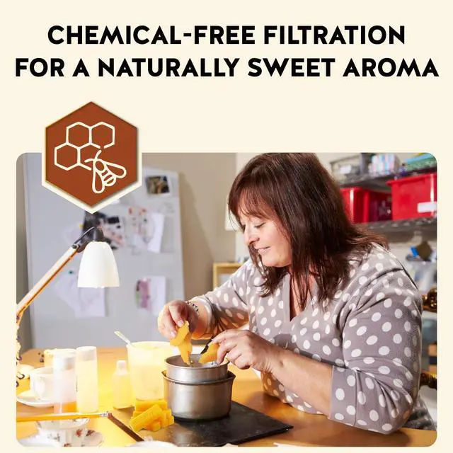 Alt view image 4 of 6 - Alternative Imagination Pure Beeswax Bar 1 oz Hand-poured Natural Golden Wax Block, Sustainably Sourced, Chemical-free, Non-toxic, Sweet Honey Aroma for DIY, Candles, Bal
