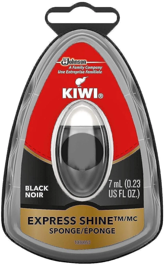 Main image of KIWI Express Shoe Shine Sponge, Black, 0.23 Fl Oz (Pack of 1)