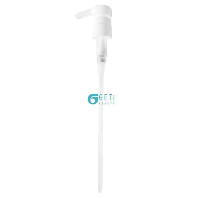 Alt view image 6 of 7 - Geti Beauty 2-Pack 33.8oz Shampoo Conditioner Pump Dispenser Fits Most Salon Brand Liter Bottles with 1-Inch Wide Opening, White