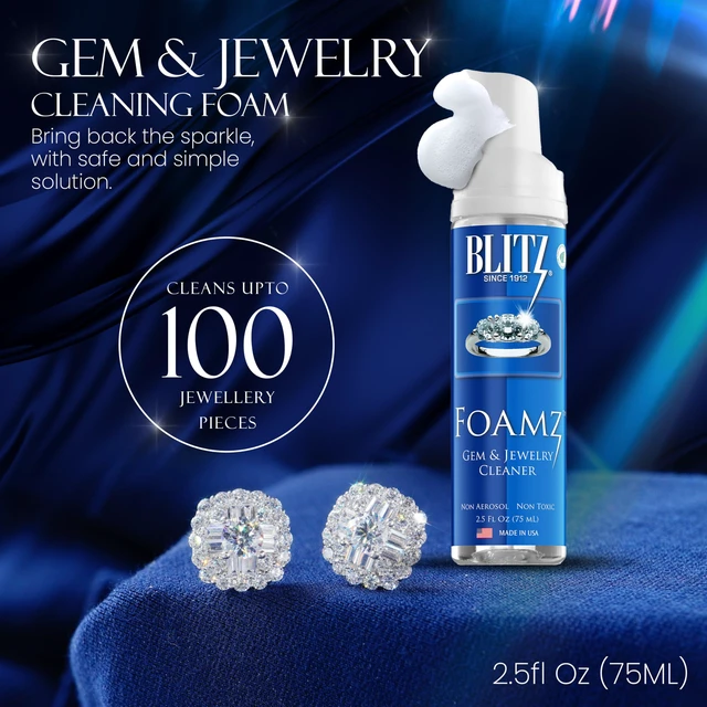 Alt view image 3 of 7 - Blitz Foamz Gem & Jewelry Cleaner, TSA Safe, 2.5 oz