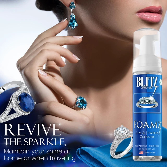 Alt view image 6 of 7 - Blitz Foamz Gem & Jewelry Cleaner, TSA Safe, 2.5 oz